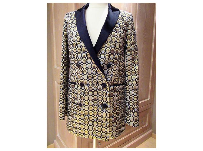 Autre Marque Blazer jacquard dorado Racil - vista 5