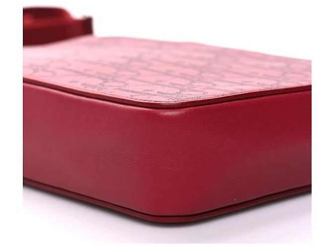 Pochette Messenger Dior Oblique Galaxy World Tour Rossa Pelle Rosso - vista 4