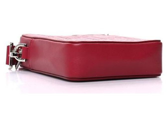 Pochette Messenger Dior Oblique Galaxy World Tour Rossa Pelle Rosso - vista 6