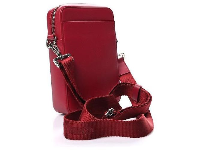 Pochette Messenger Dior Oblique Galaxy World Tour Rossa Pelle Rosso - vista 7