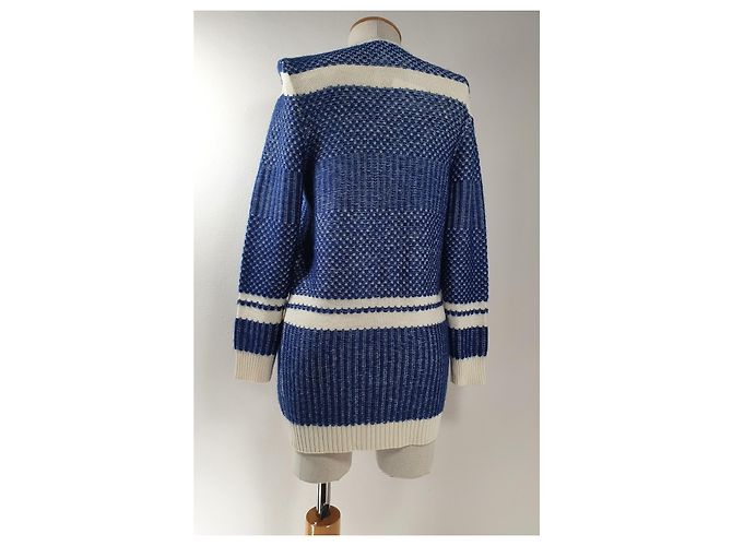 Baum und Pferdgarten Cardigã Azul Lã Mohair - vista 5
