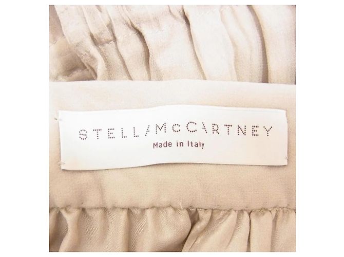 Stella Mc Cartney ***Stella McCartney Seiden-Maxikleid Beige - Ansicht 3
