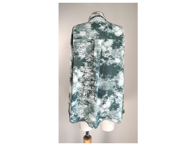 Camisa Oak and Fort de algodón verde Multicolor - vista 3