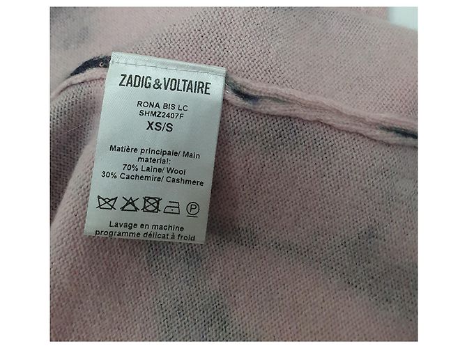 Zadig & Voltaire Strickjacke aus Kaschmir und Wolle Mehrfarben - Ansicht 6