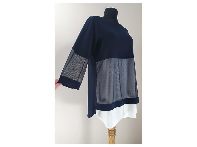 Joseph Ribkoff Oberteil Marineblau Polyester Größe M Mehrfarben - Ansicht 2