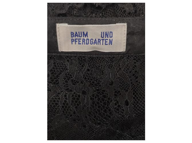 Top de encaje negro Baum und Pferdgarten - vista 4