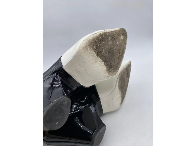 Botas CHANEL T.UE 39 Cuero Negro - vista 6