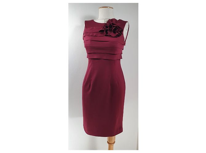 Autre Marque Vestido Adrianna Papell Burdeos - vista 2