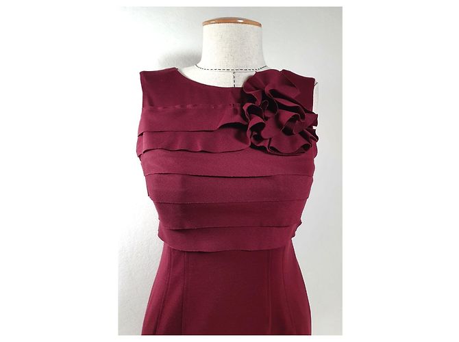 Autre Marque Vestido Adrianna Papell Burdeos - vista 3