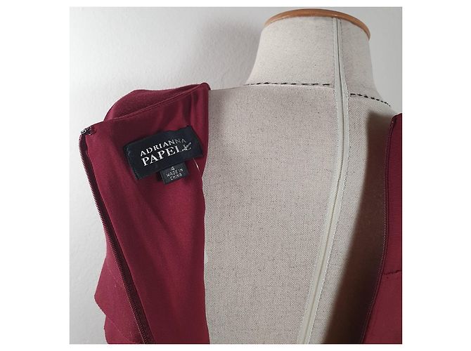 Autre Marque Vestido Adrianna Papell Burdeos - vista 5