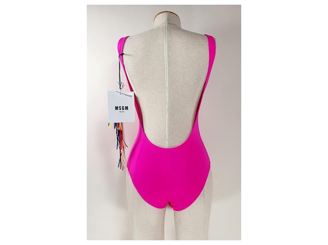 Maiô rosa Msgm com logo frontal - vista 3