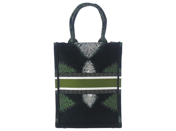 Book Tote Borsa tote verticale tie dye verde Dior Verde scuro - vista 3