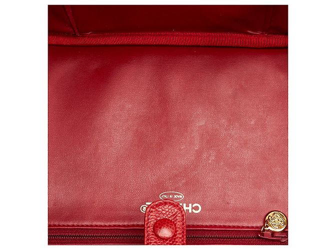 Chanel Red CC Lunch Box Vanity Case Rot - Ansicht 5