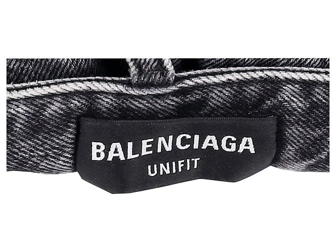 Everyday Vaqueros de algodón gris con logo en la cintura de Balenciaga - Ansicht 4