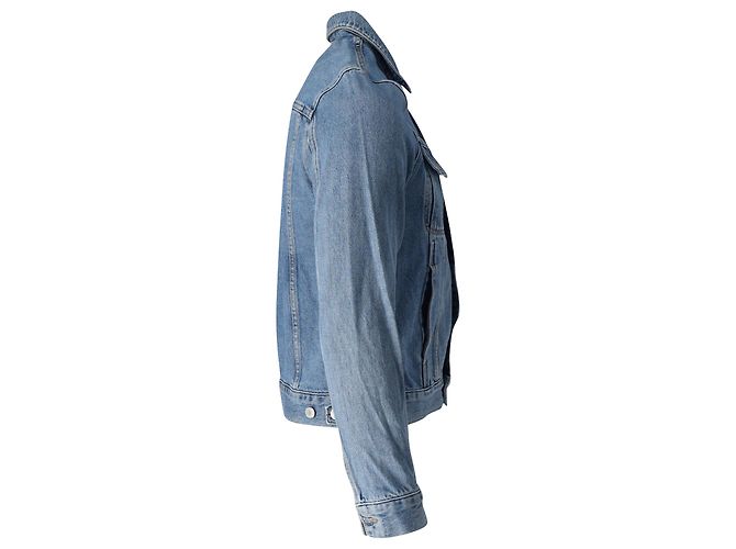 Chaqueta vaquera abotonada de algodón azul Sandro Paris - vista 2