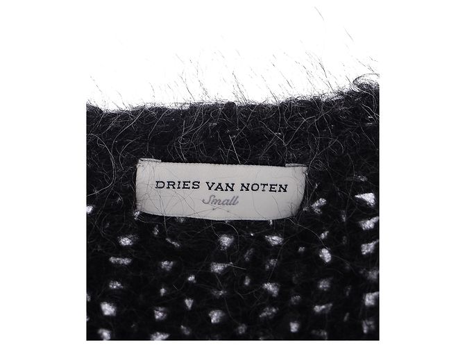 Gestreifter Pullover von Dries Van Noten aus mehrfarbiger Merinowolle Python drucken - Ansicht 4