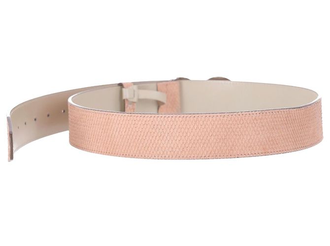 Escada Textured Belt in Pink Leather - view 2