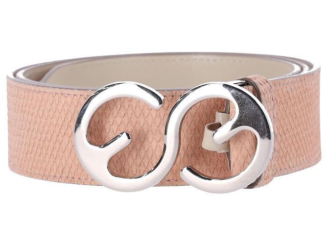 Escada Textured Belt in Pink Leather - view 3