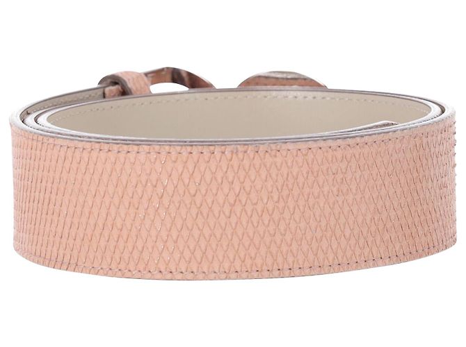 Escada Textured Belt in Pink Leather - view 4
