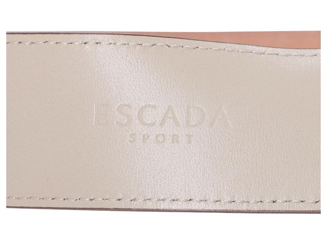 Escada Textured Belt in Pink Leather - view 7