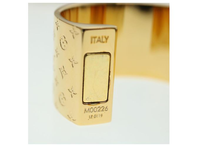LOUIS VUITTON Nanogram sciarpa anello spilla tono oro M00226 LV Aut 43574 - vista 11