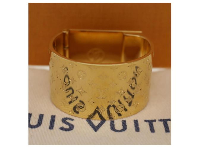 LOUIS VUITTON Nanogram sciarpa anello spilla tono oro M00226 LV Aut 43574 - vista 12
