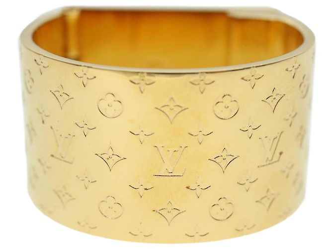 LOUIS VUITTON Nanogram sciarpa anello spilla tono oro M00226 LV Aut 43574 - vista 2