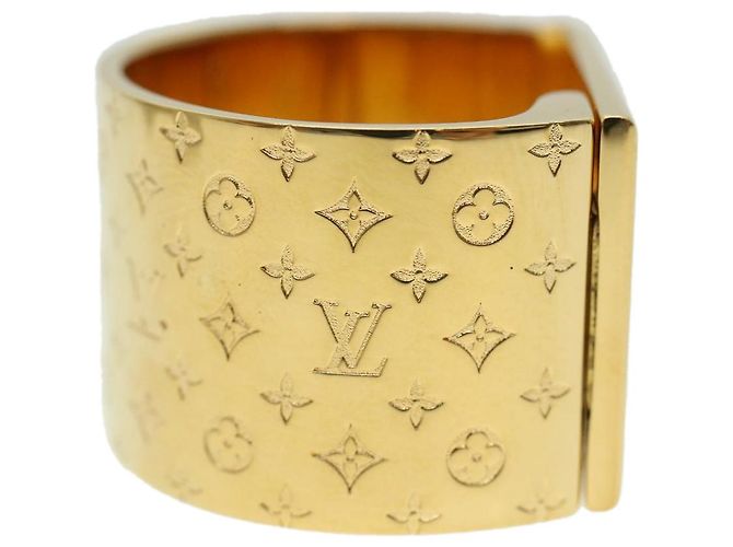 LOUIS VUITTON Nanogram sciarpa anello spilla tono oro M00226 LV Aut 43574 - vista 4