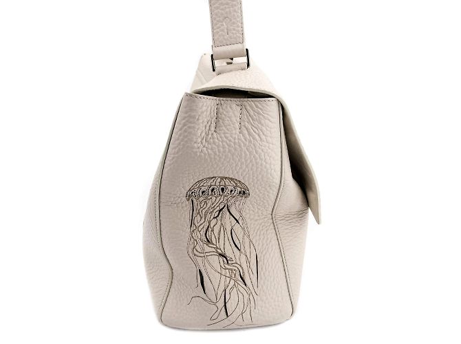 Orciani Borsa a mano Sveva Large in pelle bianca Special Edition Bianco - vista 2