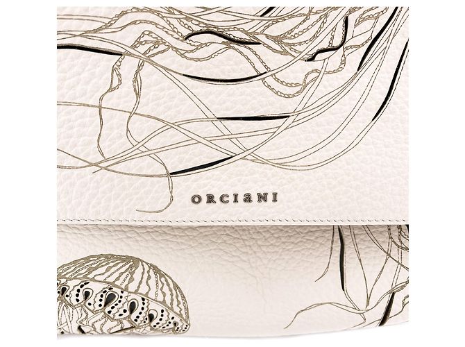 Orciani Borsa a mano Sveva Large in pelle bianca Special Edition Bianco - vista 4