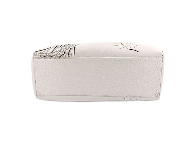 Orciani Borsa a mano Sveva Large in pelle bianca Special Edition Bianco - vista 5