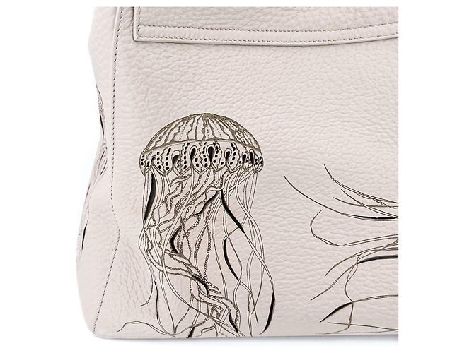 Orciani Borsa a mano Sveva Large in pelle bianca Special Edition Bianco - vista 6