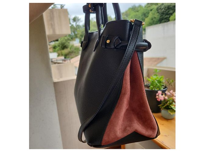 Borsa a mano Burberry The Banner Medium Nera in Pelle Nero - vista 10
