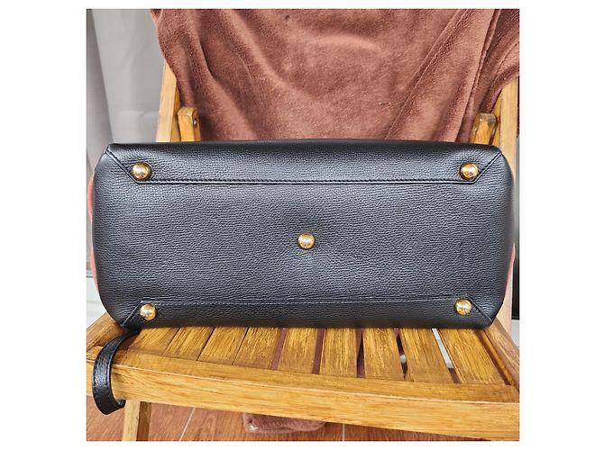Borsa a mano Burberry The Banner Medium Nera in Pelle Nero - vista 5