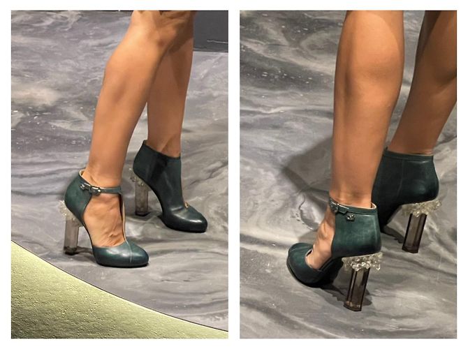 Chanel Tacones de cristal de 2012 pista Verde Verde oscuro - vista 15
