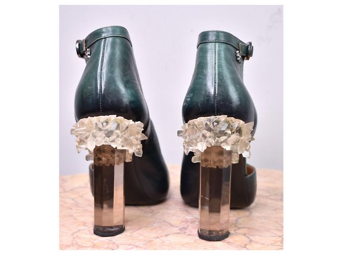 Chanel Tacones de cristal de 2012 pista Verde Verde oscuro - vista 4