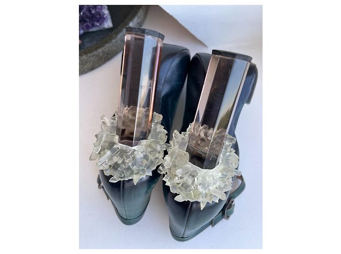 Chanel Tacones de cristal de 2012 pista Verde Verde oscuro - vista 7