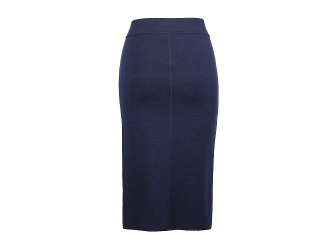 Falda midi de Yves Saint Laurent Azul Azul marino - vista 2