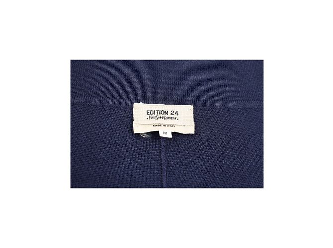 Falda midi de Yves Saint Laurent Azul Azul marino - vista 3