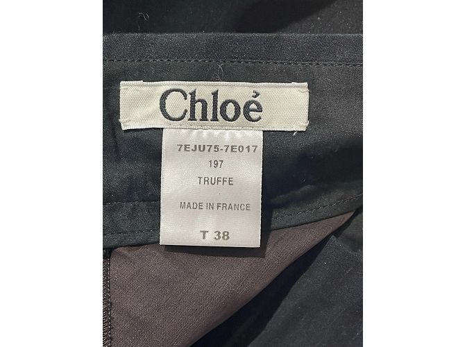 Chloé Gonne CHLOE T.FR 38 Cotone Nero - vista 4