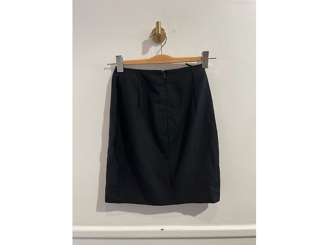 Faldas VERSACE T.IT 38 Lana Negro - vista 2