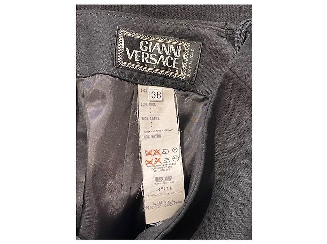 Faldas VERSACE T.IT 38 Lana Negro - vista 3