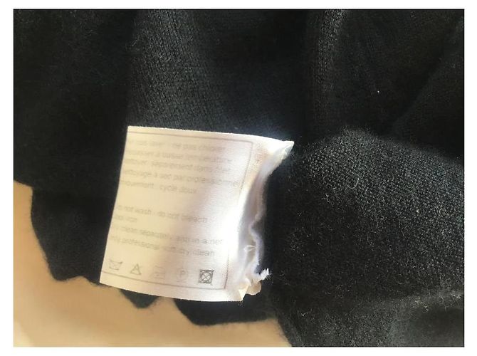 ***Chanel Seidenkaschmirkleid Schwarz Silber Hardware - Ansicht 5