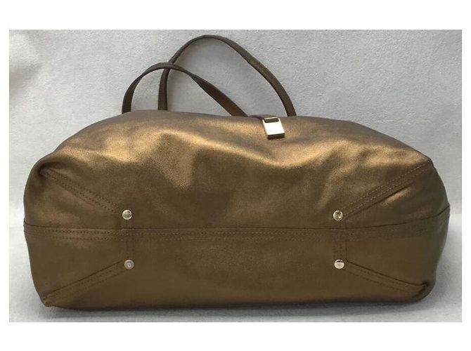 ***Tiffany & Co. Wendbare Einkaufstasche aus Leder Braun Metallisch Bronze - Ansicht 4
