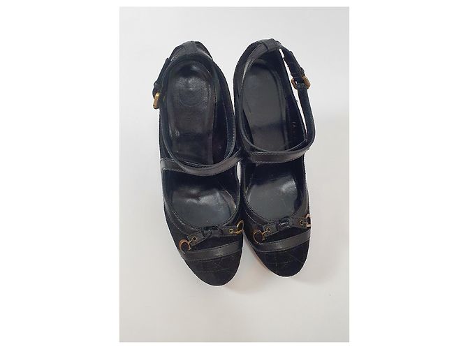 Sandali Dior in scamosciato nero - vista 4