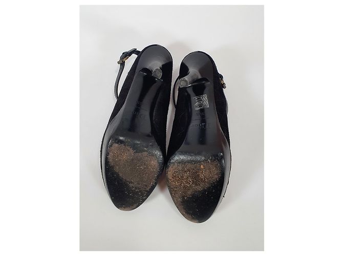 Sandali Dior in scamosciato nero - vista 8