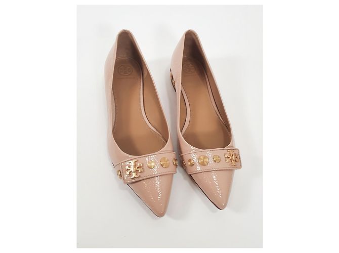 Tory Burch Kira Ballerine a Punta con Borchie in Pelle Vernice - vista 2
