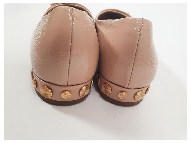 Tory Burch Kira Ballerine a Punta con Borchie in Pelle Vernice - vista 4