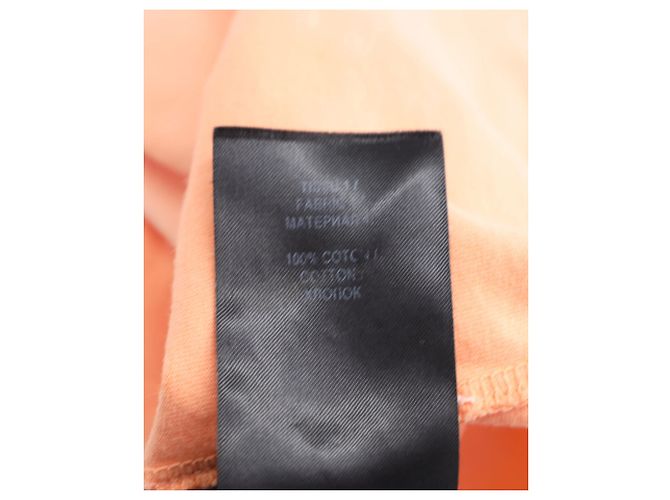 Camiseta con cuello redondo y estampado de logo con efecto teñido anudado en algodón coral de Balmain - vista 6