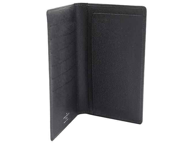 Organizer Louis Vuitton Checkbook Wallet in Black Epi Leather - view 6